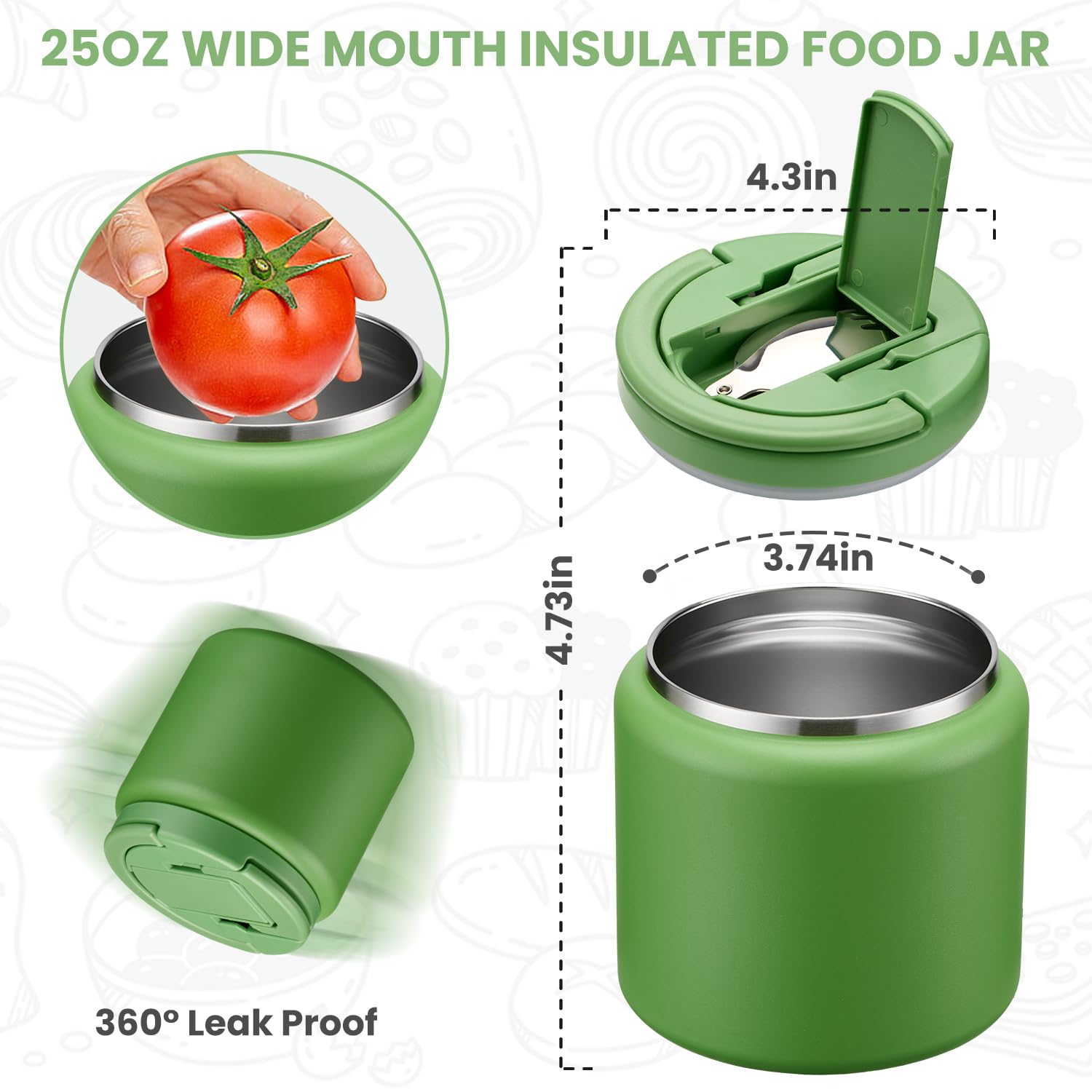 Itslife Soup Thermo wide mouth for easy filling and cleaning.