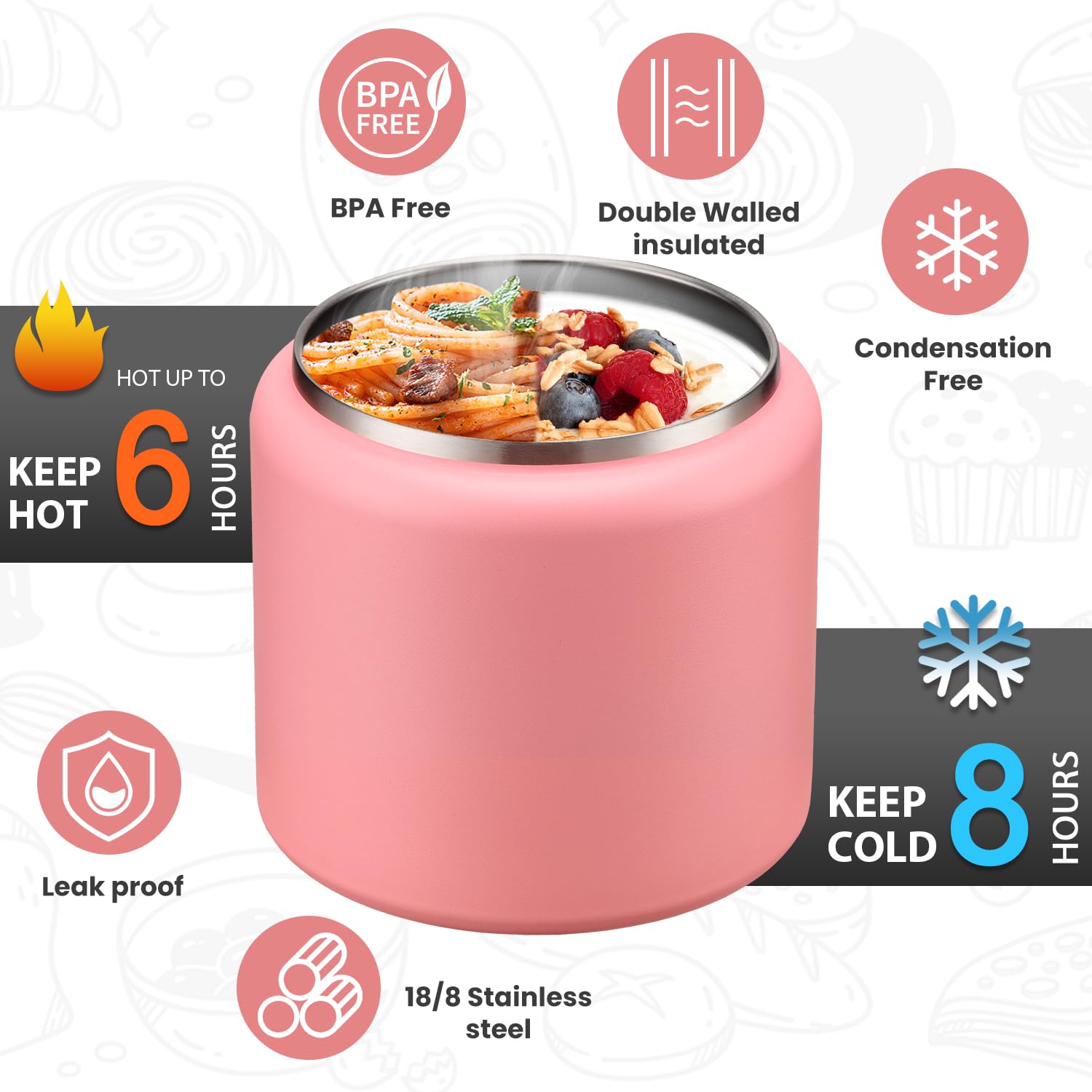Itslife pink lid design highlights kid-friendly color and ergonomic use.