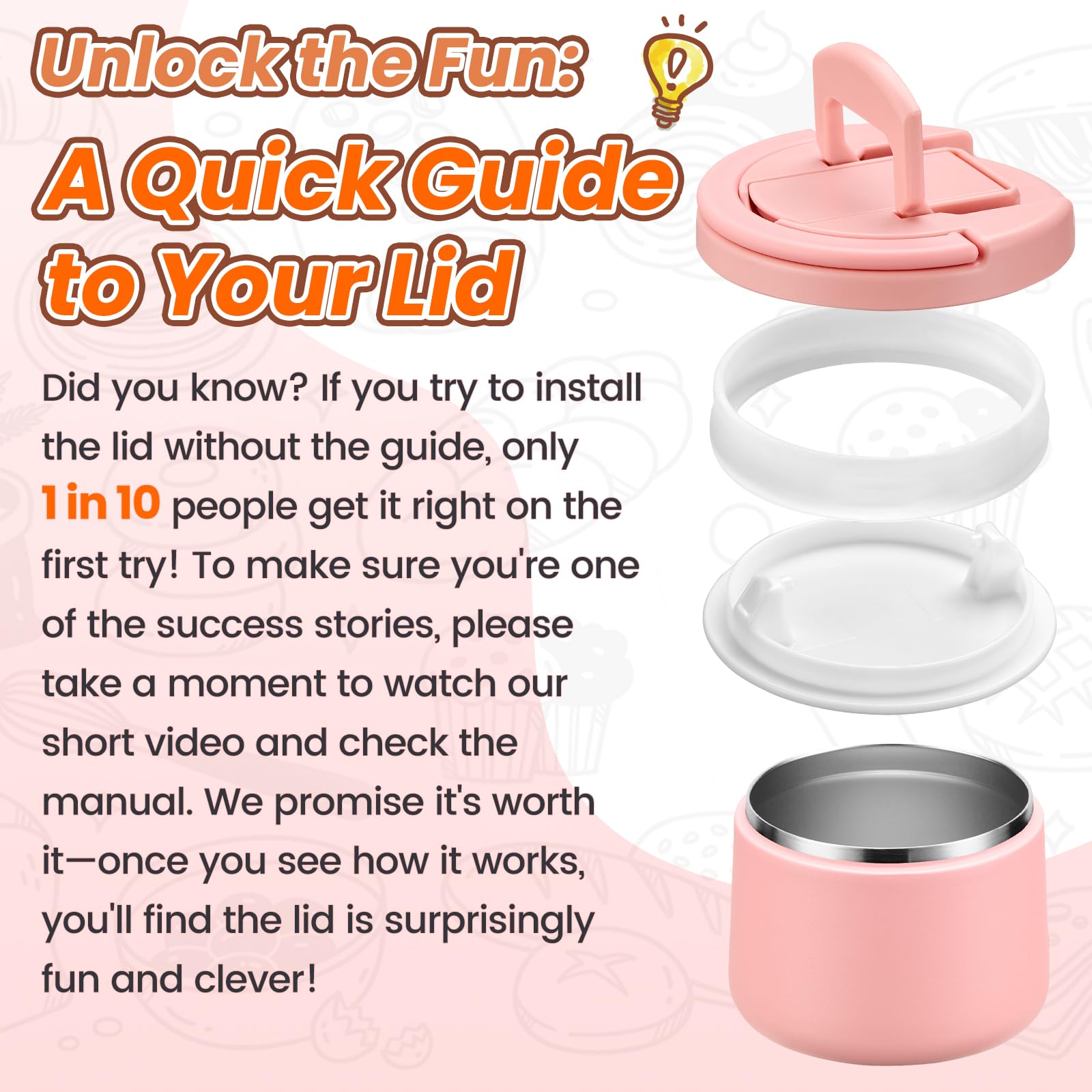 Itslife Soup Thermo vacuum insulation maintains temperature for hours