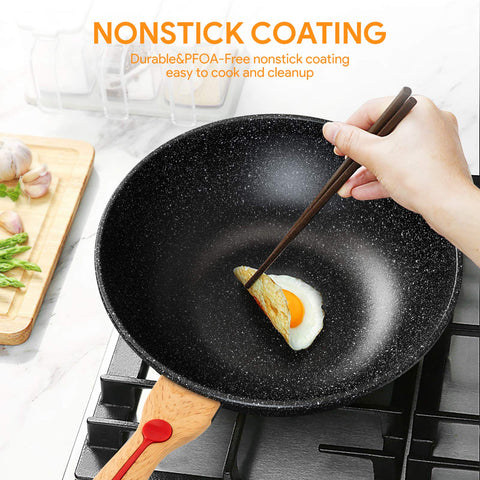 ItsMillers ceramic titanium interior promotes easy release during sautéing