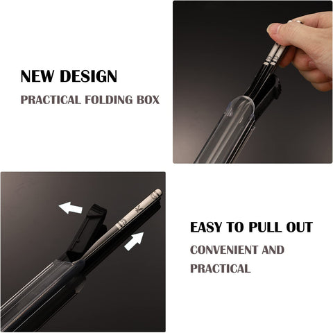 ITXIYC anti-slip chopsticks with laser-carved pattern for secure grip