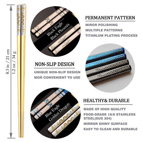 ITXIYC versatile chopsticks for sushi and noodles in any setting