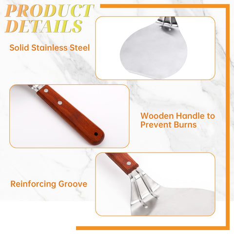 IUAQDP UTENEW multifunction pizza peel doubles as cutting board for toppings.