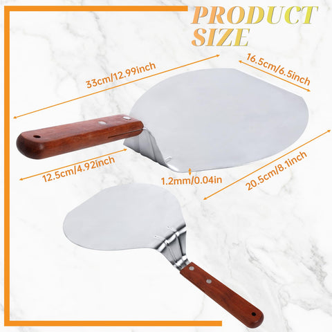 IUAQDP UTENEW tapered edge pizza spatula paddle slides easily under crusts.