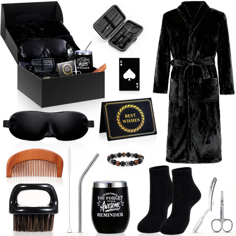 IUUIVV men's bathrobe with soft touch for cozy at-home lounging.