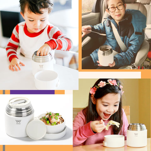 iUwe thermos folding spoon inside for convenient on-the-go meals