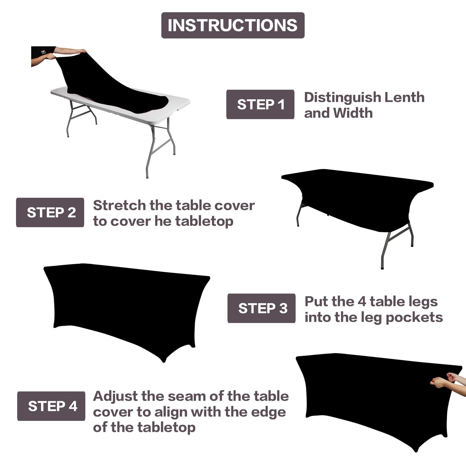 IVAPUPU easy-care washable tablecloth ready for reuse