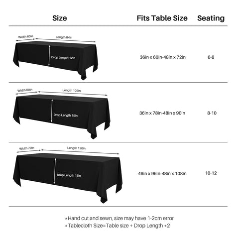 IVAPUPU edge-binding tablecloth with seamless finish for a polished look.