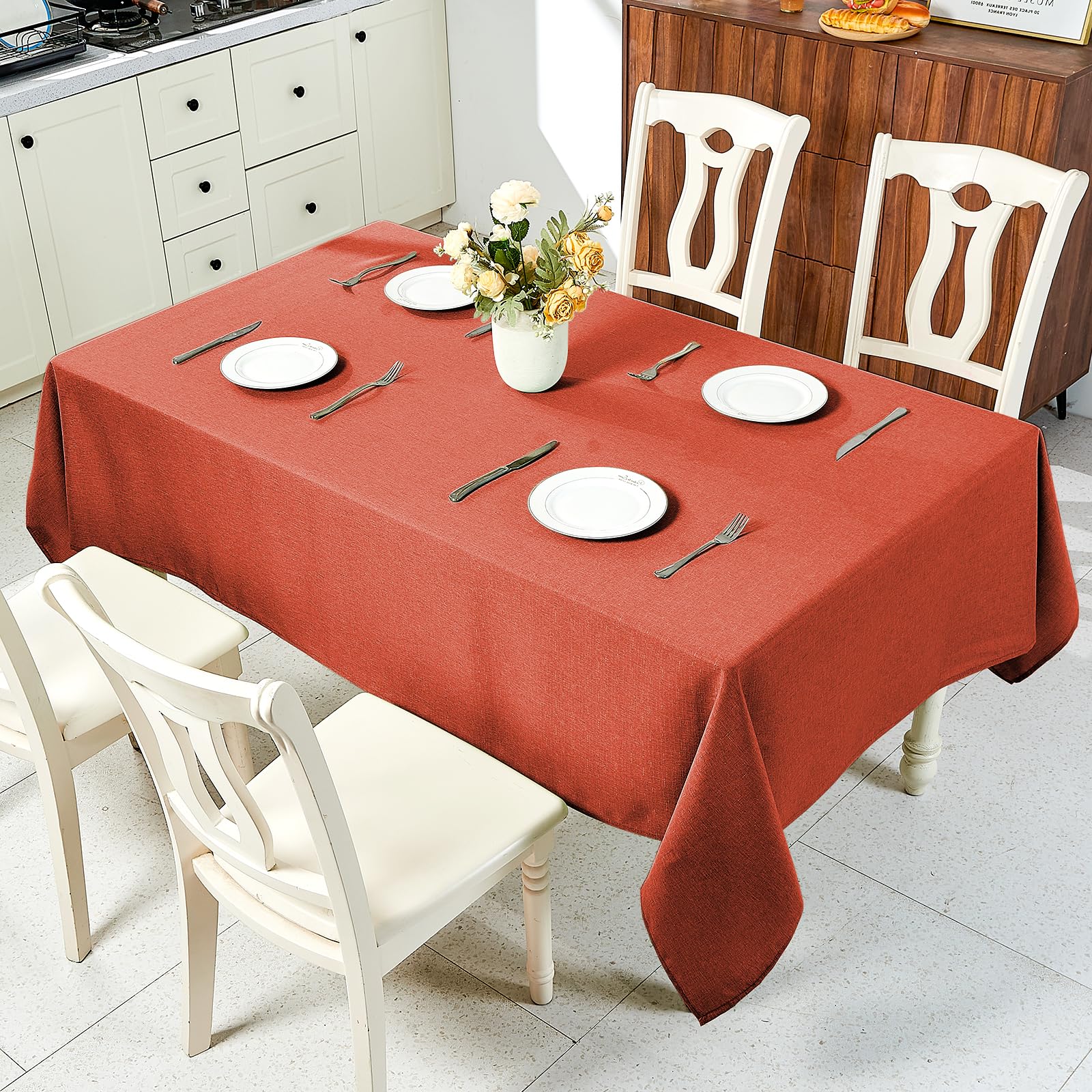 IVAPUPU fall decor tablecloth enhancing Thanksgiving table setting