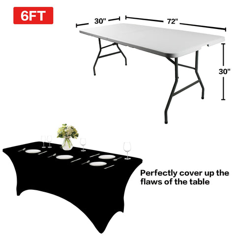 IVAPUPU four-way stretch design securing the tablecloth neatly