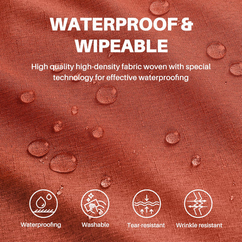 IVAPUPU rectangle tablecloth showing waterproof fabric protection on a table
