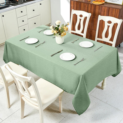 IVAPUPU stain-resistant polyester tablecloth balances practicality and style.