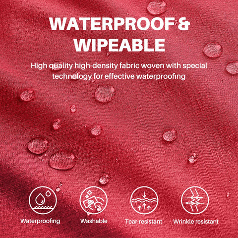 IVAPUPU tablecloth waterproof surface protects your table from spills during meals