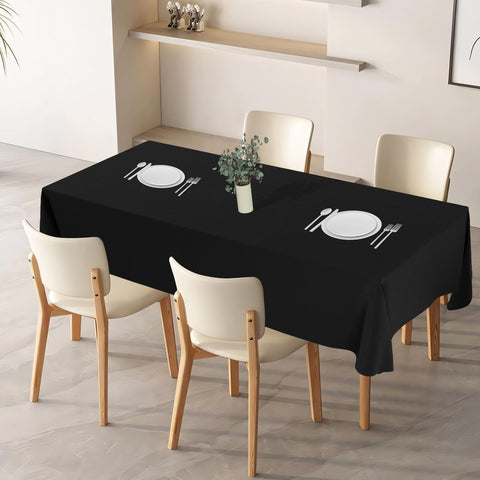 IVAPUPU wedding table setting with elegant rectangular tablecloth.