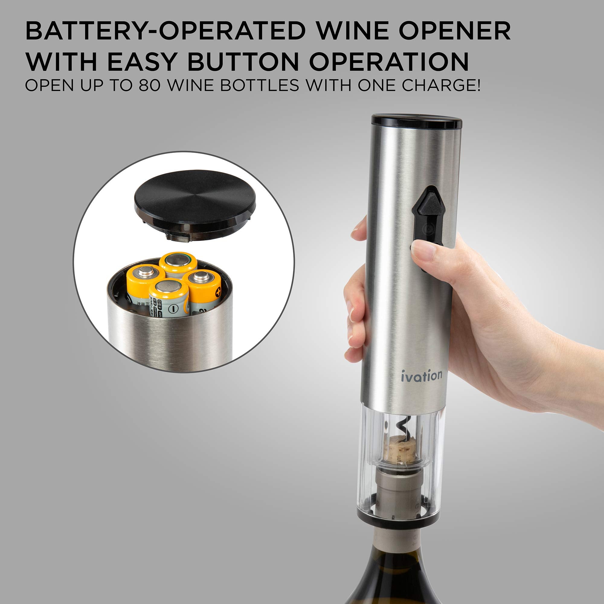 Ivation wine stoppers ensure airtight sealing for red, white, and rosé bottles