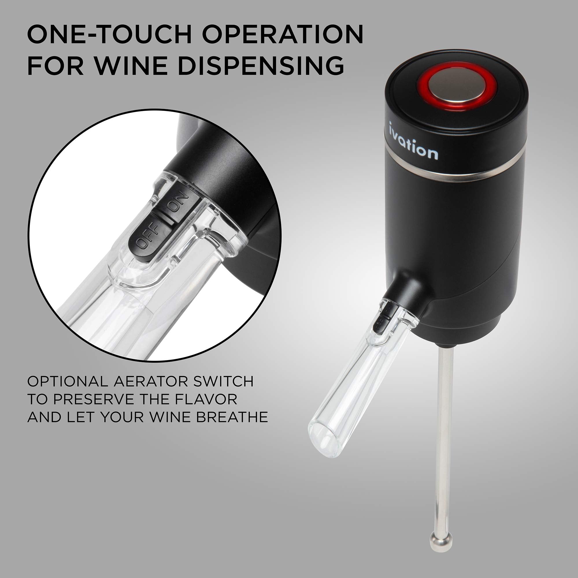 Ivation extension tube enables precise pouring from tall bottles with ease