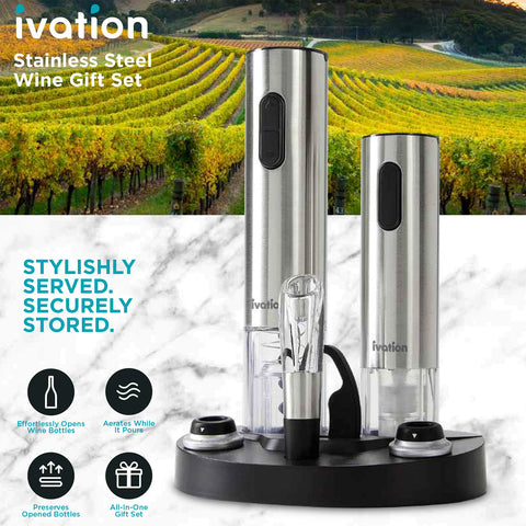 Ivation aerator delivering smoother pours and richer aromas.