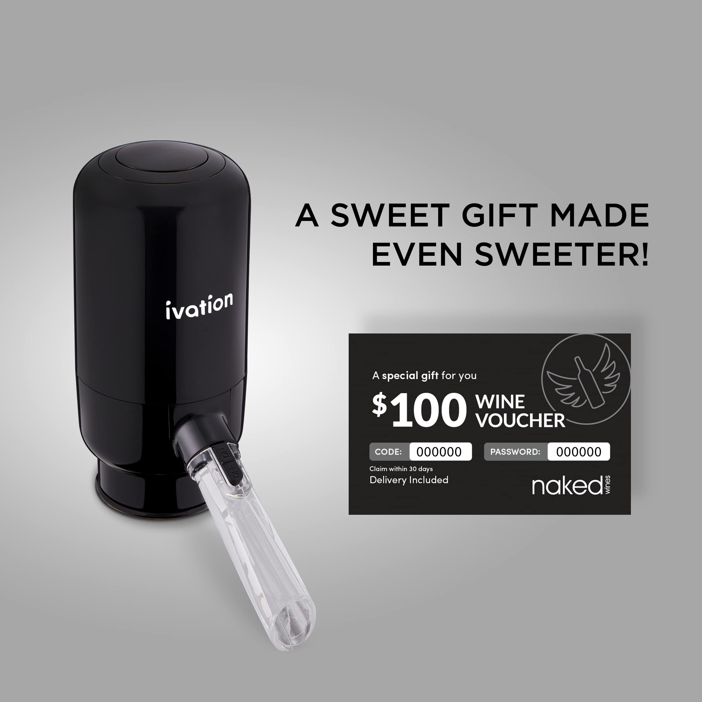 Ivation flexible tube simplifies cleaning after use.