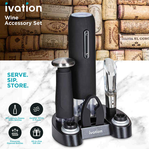 Ivation aerator enhances aroma and flavor with every pour