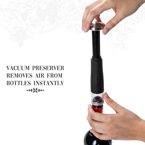 Ivation date-stamped stoppers help track bottle freshness after opening