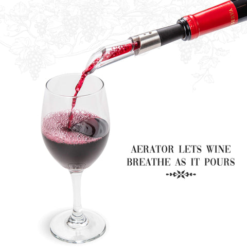 Ivation foil cutter ensures clean foil removal for quick serving