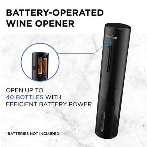 Ivation vacuum pump preserves freshness with date-stamped corks.
