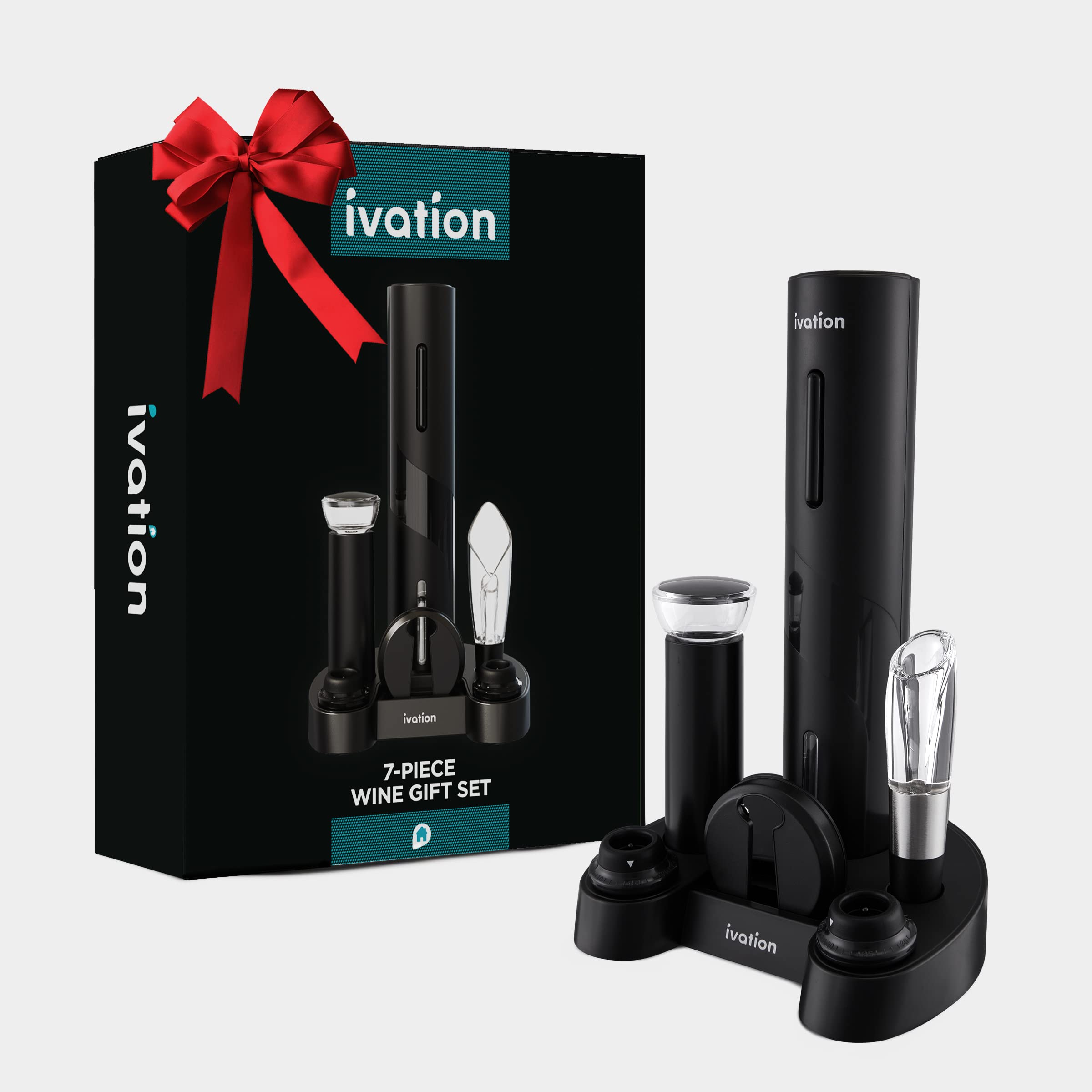 Ivation wine service at table showcases elegant, compact design.