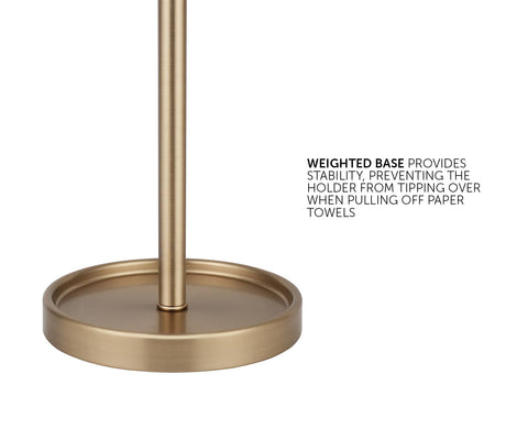 Ivilon modern design countertop paper towel holder on a stylish counter