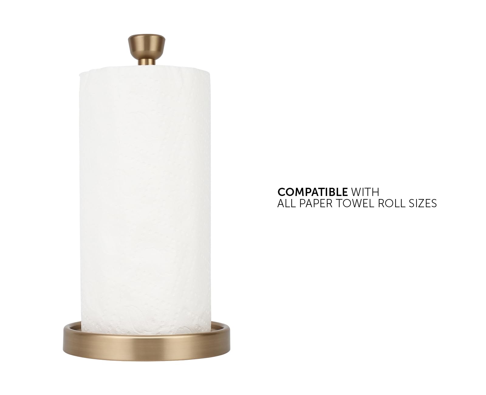 Ivilon warm gold finished holder with tapered end cap detail