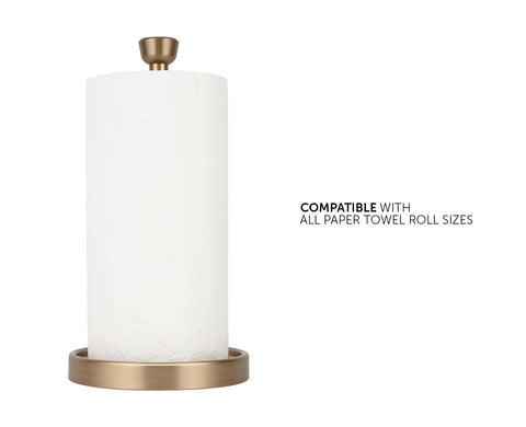 Ivilon warm gold finished holder with tapered end cap detail