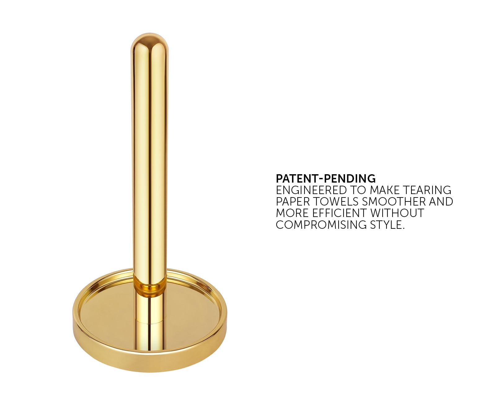 Ivilon Paper Towel Holder Stand, base detail highlighting weighted base for slip-free use