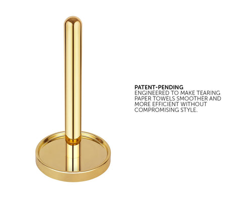 Ivilon Paper Towel Holder Stand, base detail highlighting weighted base for slip-free use