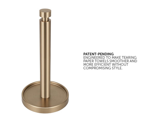 Ivilon paper towel stand shows a non-slip pad for stable countertop use.