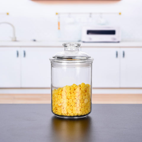 IVOOBR decorative transparent jar used as holiday decor accent.