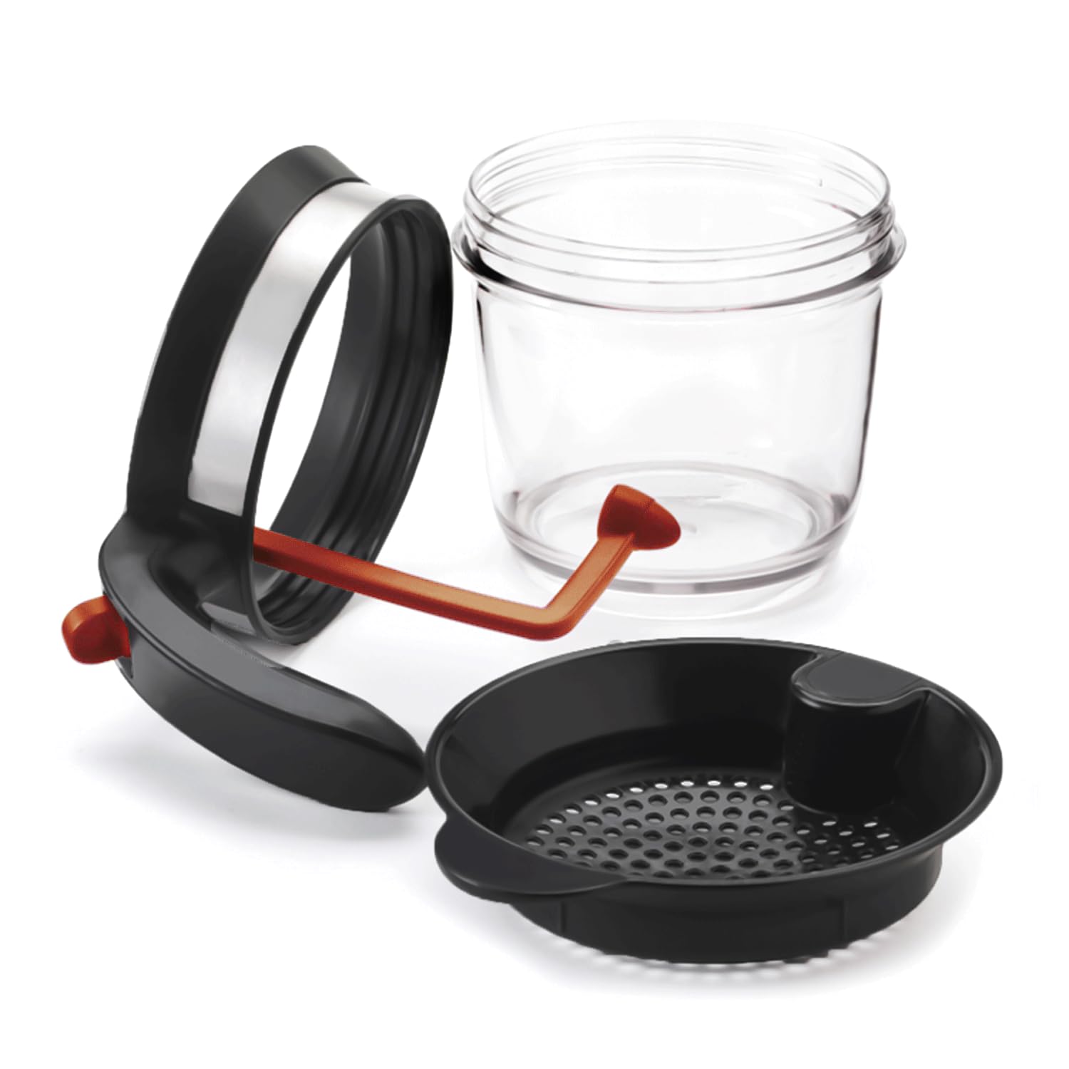 IVYHOME fat separator disassembles for easy cleaning.