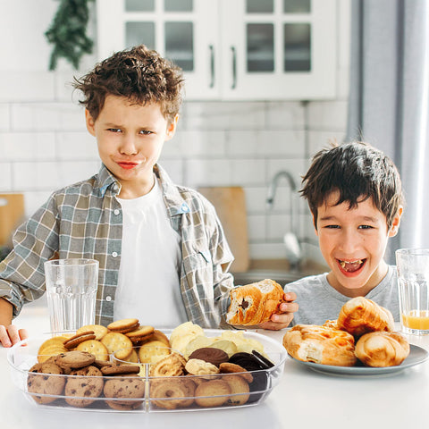 IVYHOME outdoor party setup with chilled serving tray for gatherings