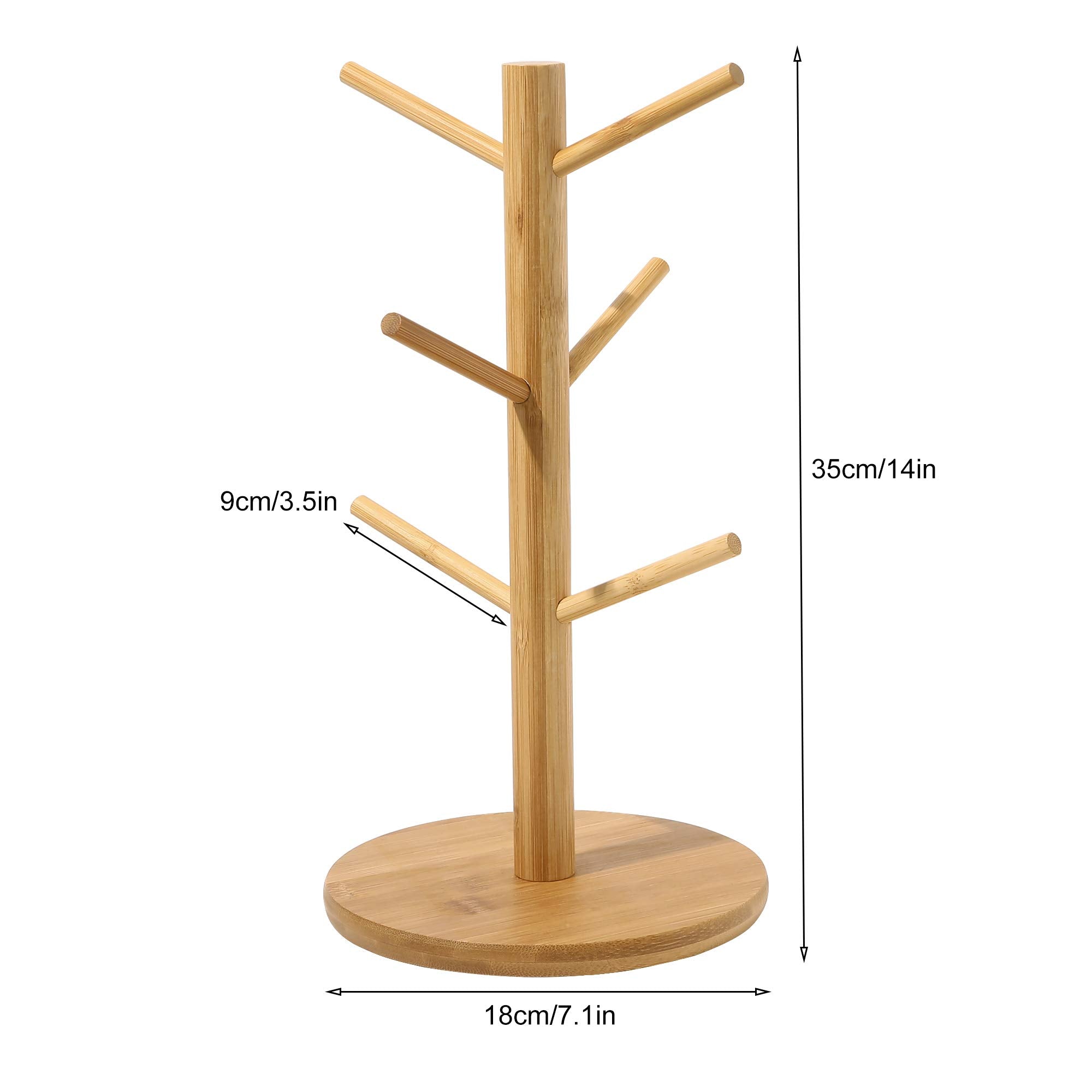 Ivyu jewelry display stand showcases bracelets and accessories with bamboo styling