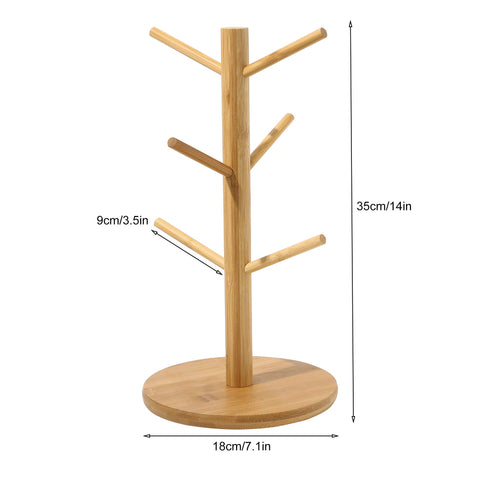 Ivyu jewelry display stand showcases bracelets and accessories with bamboo styling