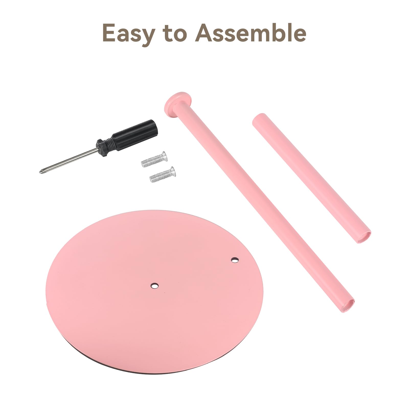 iwapuy pink paper towel holder in a kitchen setup for organization