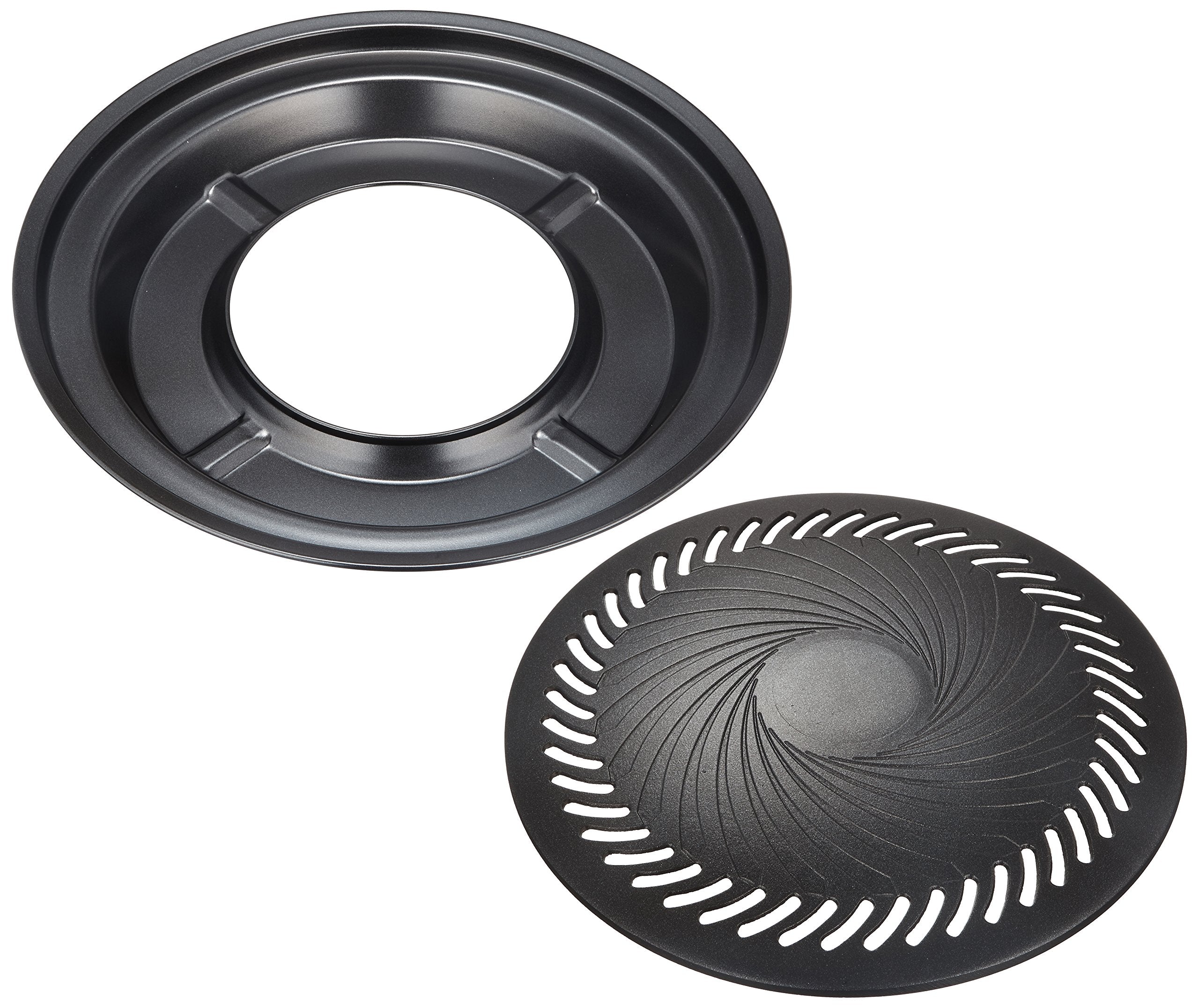 IWATANI CB-P-Y3 BBQ Plate Large side view highlights sturdy steel saucer for safe warming.
