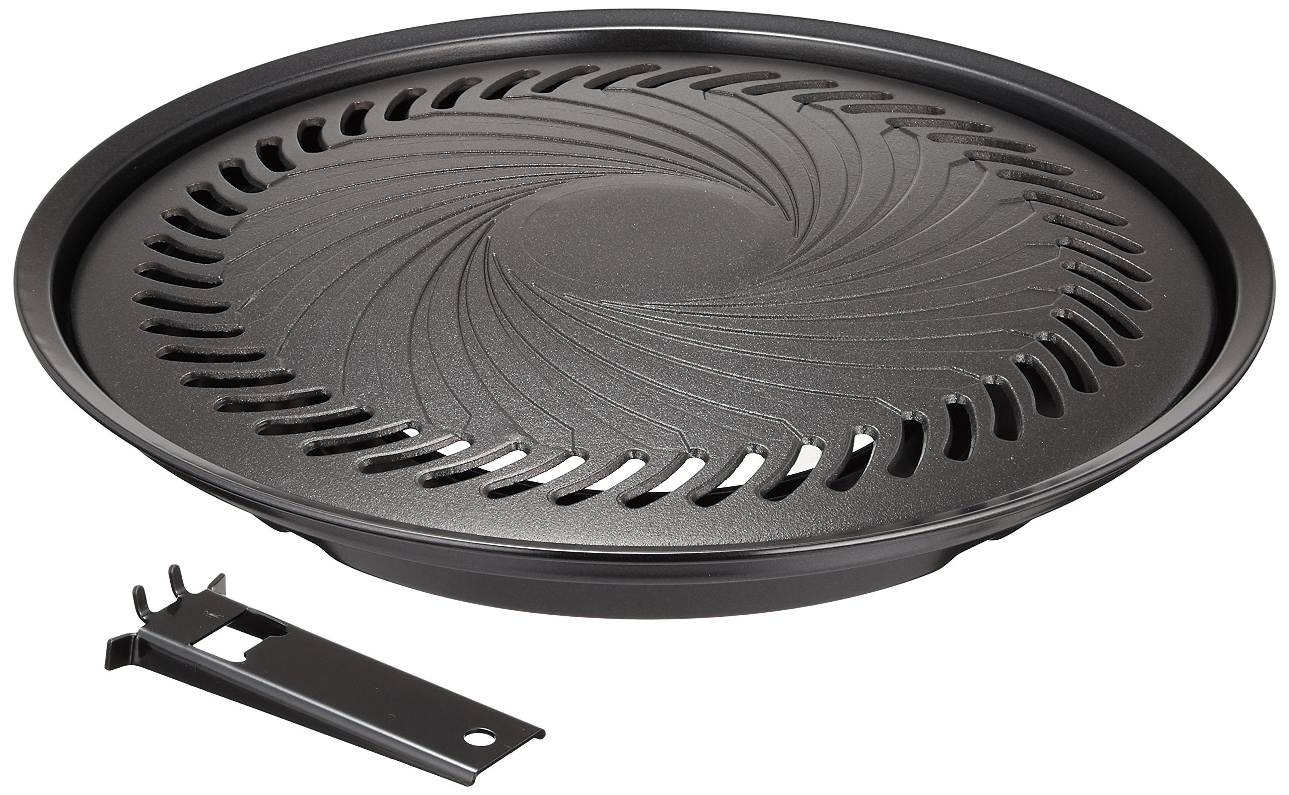 IWATANI CB-P-Y3 BBQ Plate Large top view shows durable die-cast aluminum surface for even heat.