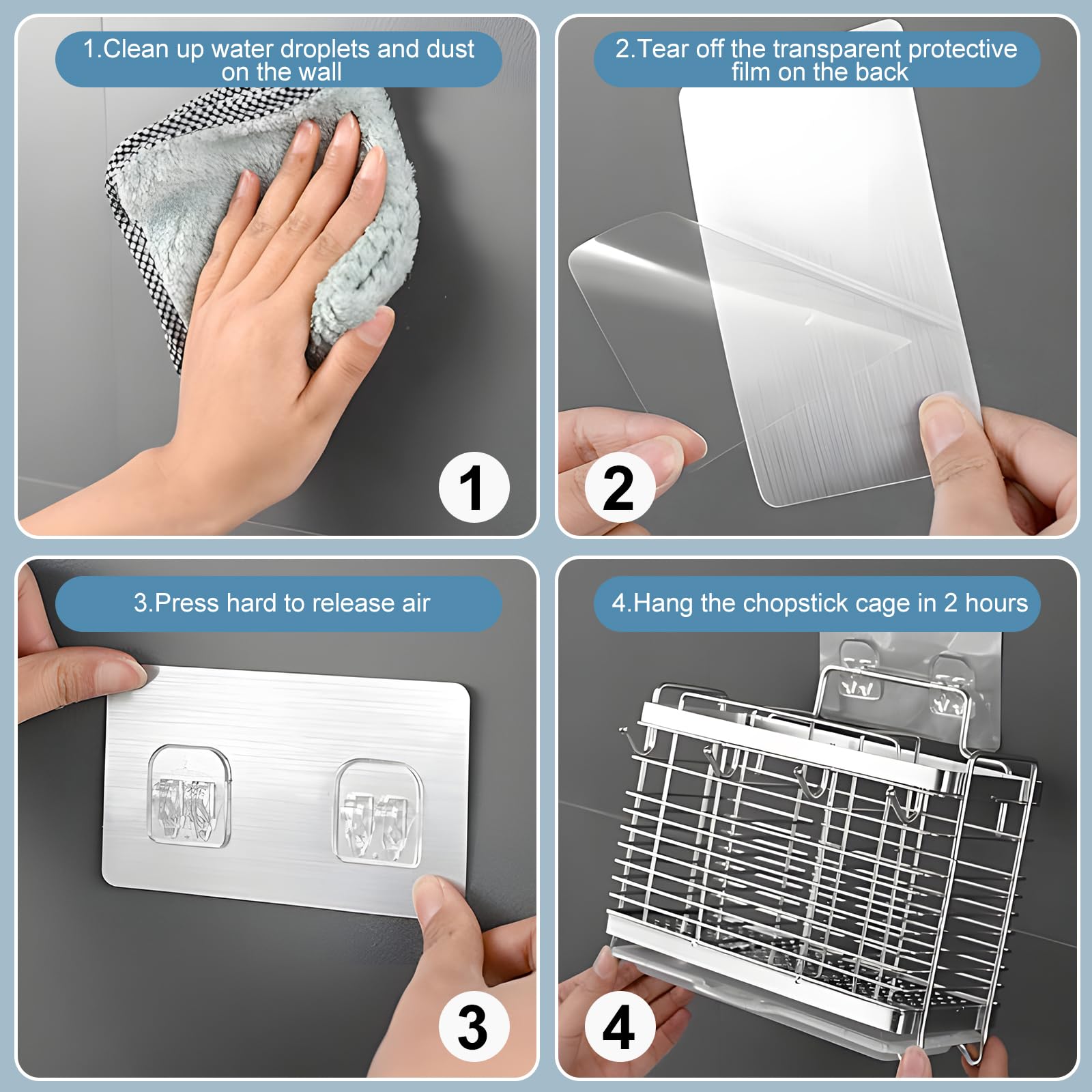 IWNTWY slip-free sturdy legs provide stable support on the counter.