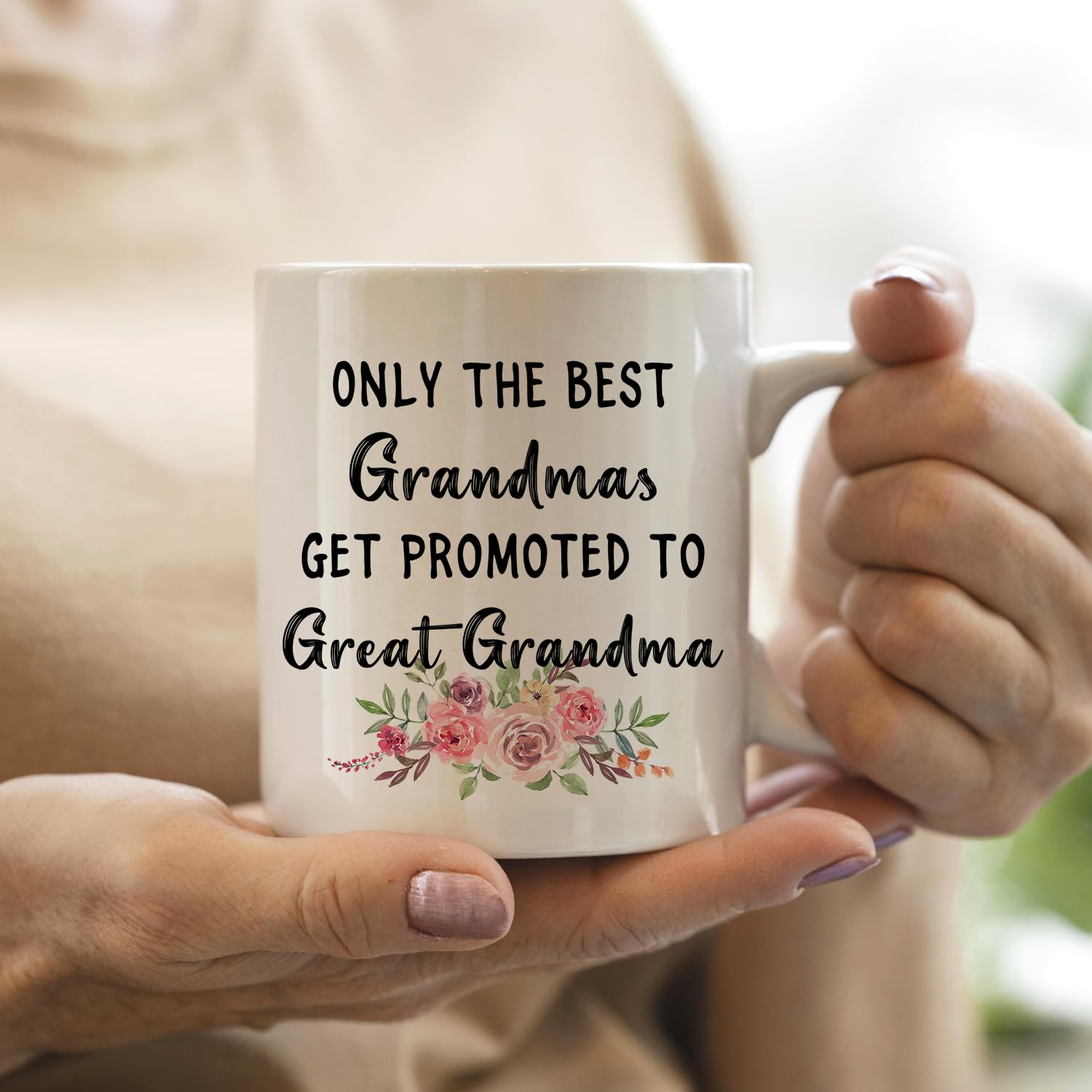 IWXYI Great Grandma Mug 11oz—easy daily use, microwave and dishwasher safe.