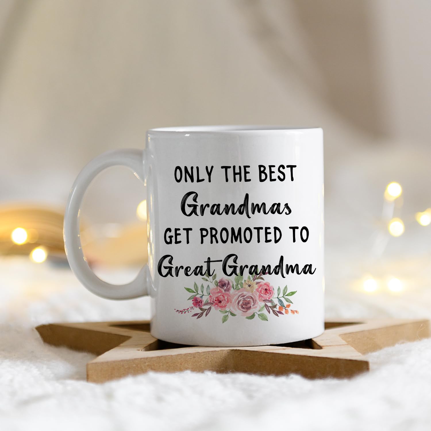 IWXYI Pregnancy Announcement Mug close-up shows a durable ceramic with glossy finish.