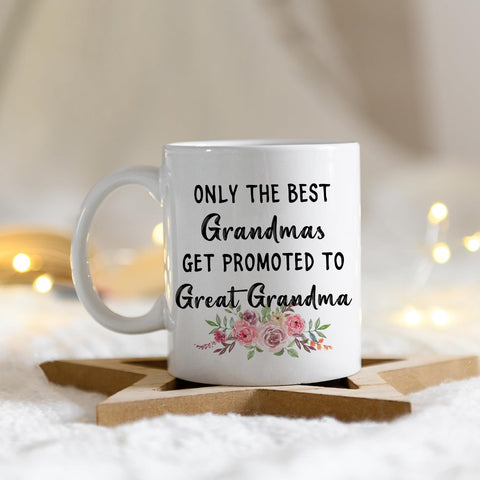 IWXYI Pregnancy Announcement Mug close-up shows a durable ceramic with glossy finish.