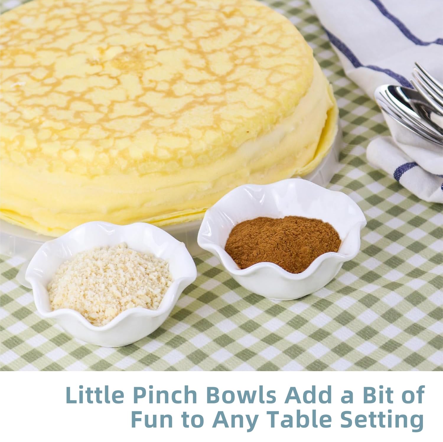 Iyulania porcelain bowls with floral design enhance table presentation