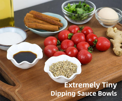 Iyulania set of six wavy bowls for snacks and small servings