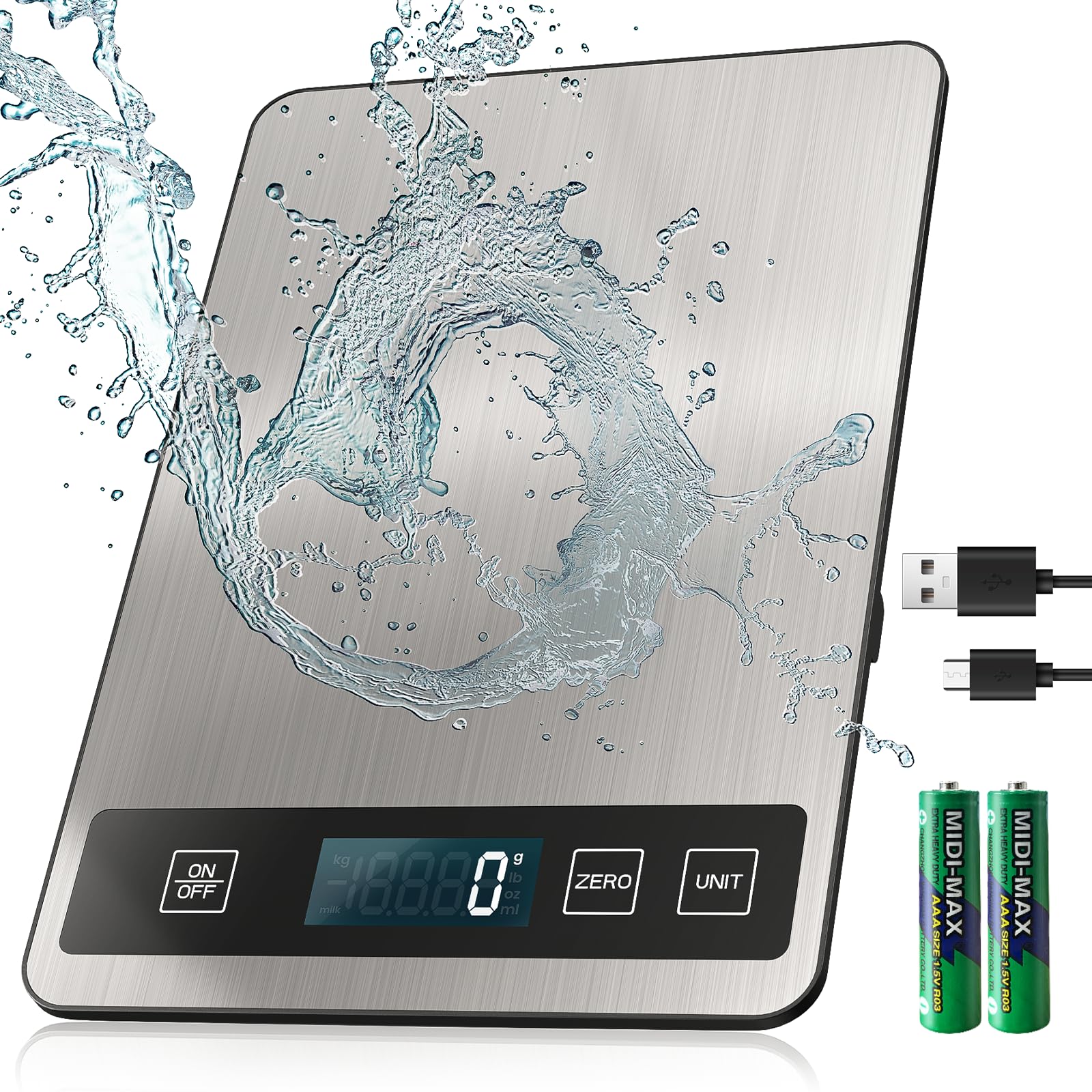 izeyu digital kitchen scale ergonomic design fits well in any kitchen