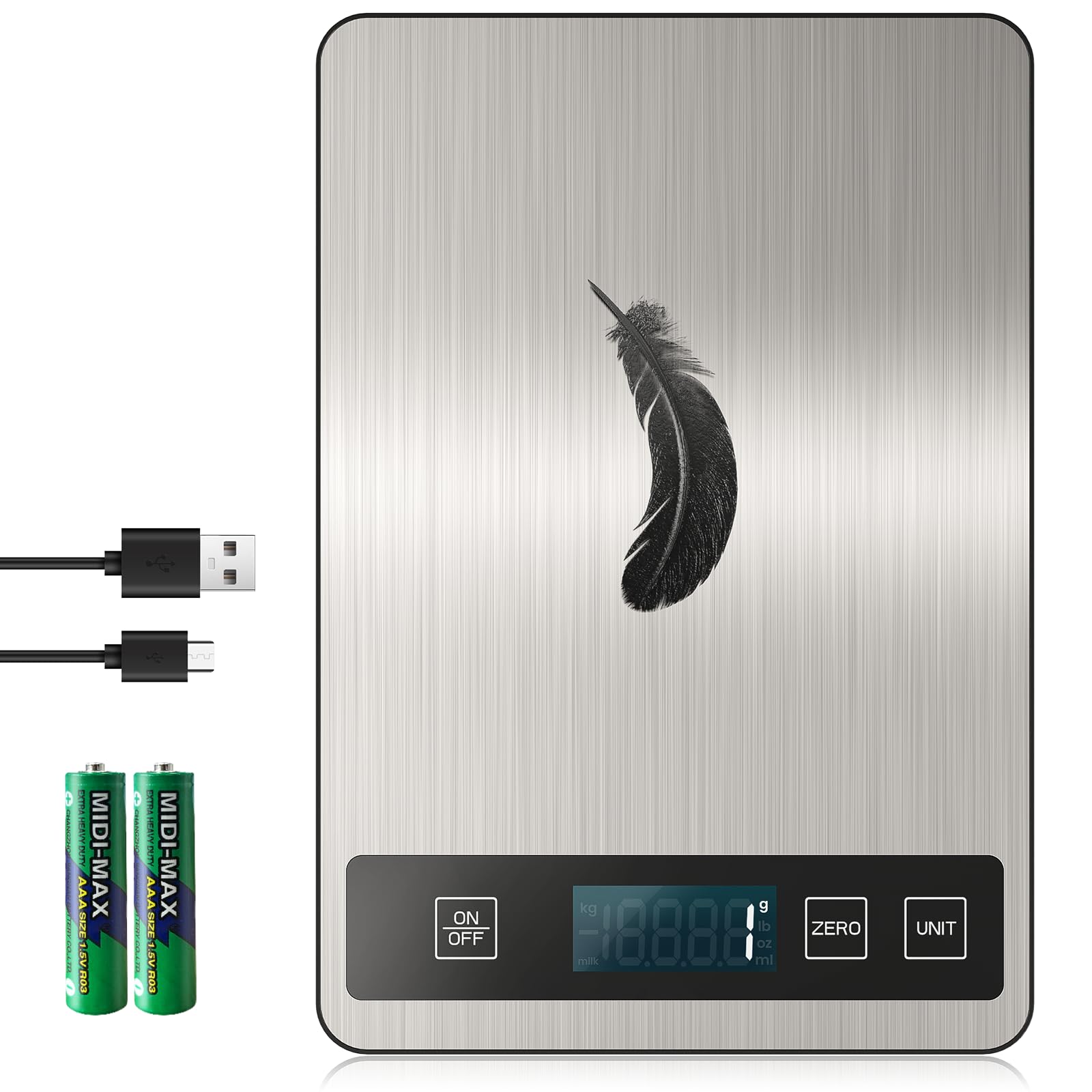 izeyu digital kitchen scale with LCD display for quick precise weighing