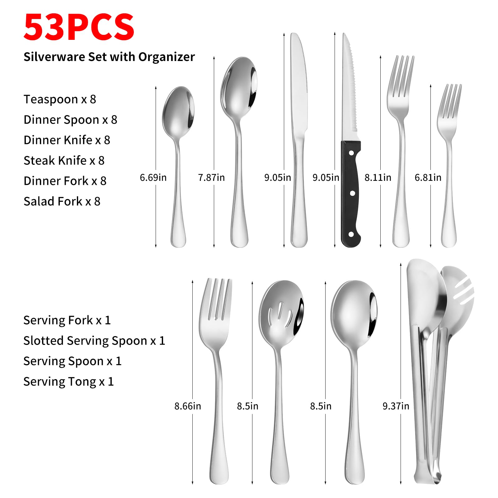 Izurok razor sharp steak knives for precise cuts